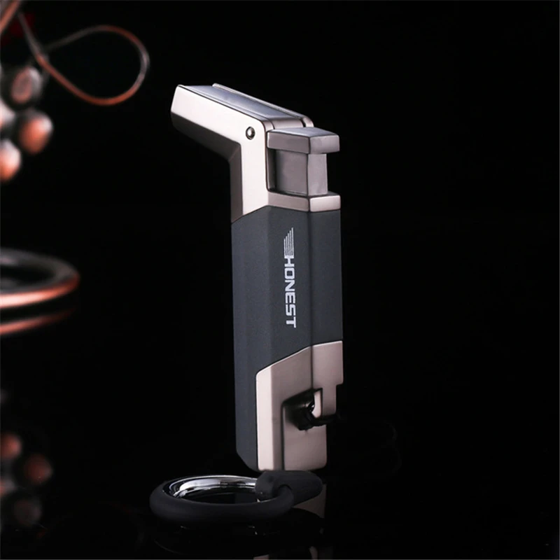 

CN Elbow Torch Turbo Lighter gas Lighter Blue Jet Flame Spray Gun Electronic Lighter 1300C Butane Lighted Cigar Lighters