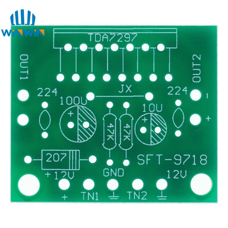 1 комплект TDA7297 Плата усилителя запасные части dc 12v класс 2 0 Двойное аудио