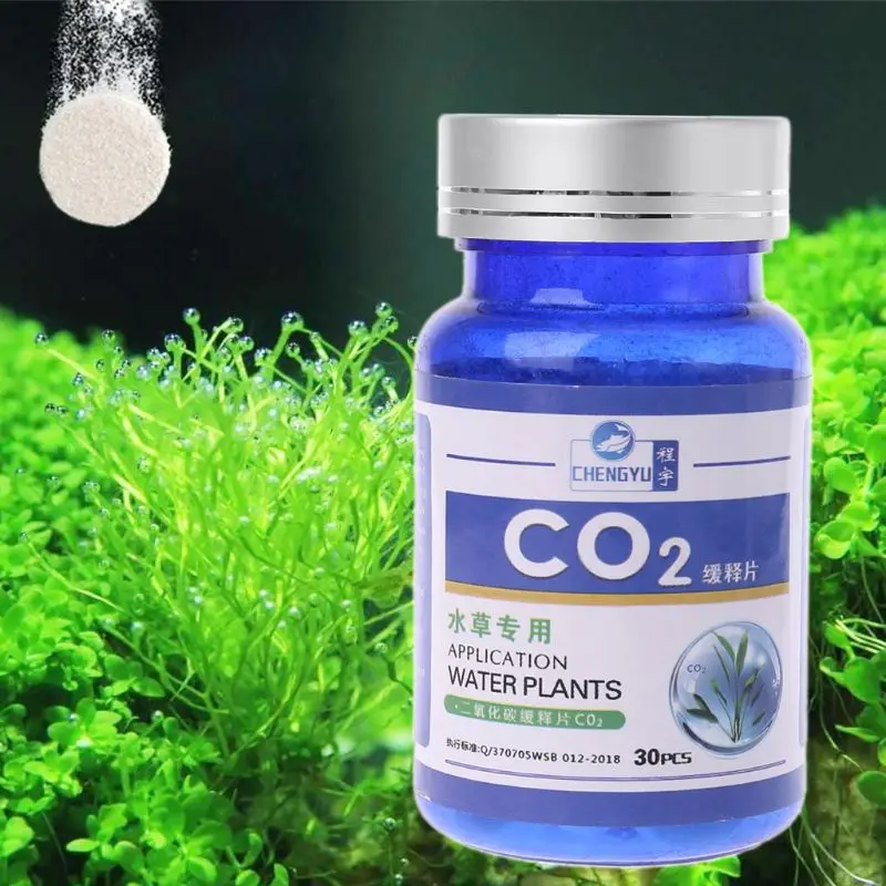 

6XDE CO2 Tablet Carbon Dioxide Diffuser For Water Plant Grass Fish Tank Aquarium