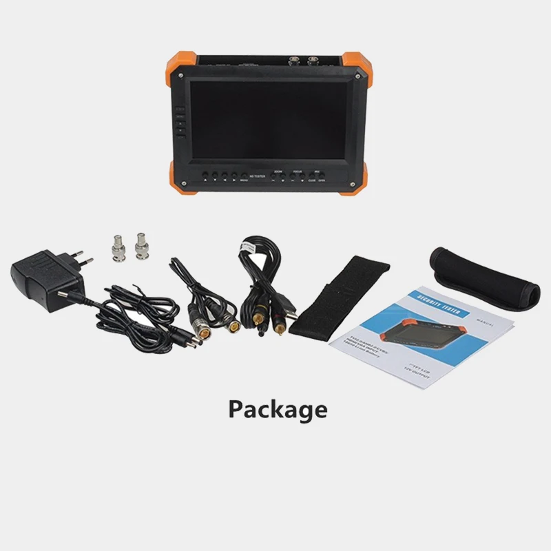 

7 inch UTC 4MP AHD 3MP TVI 1080P CVI CCTV tester Security Tester CCTV test Monitor support VGA and security camera