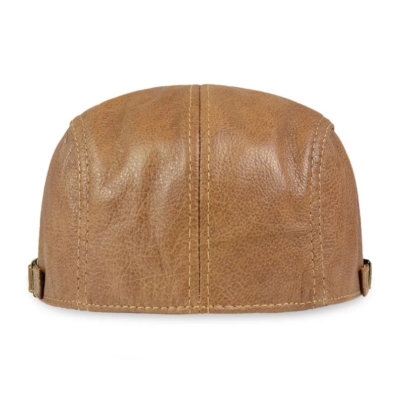 Мужская кепка газетчика из натуральной кожи головной убор женский берет для