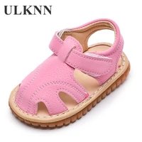 baby sandals boys toddler soft bottom girls 0 1 2 3 years old small childrens baby sound shoes kids summer non slip size