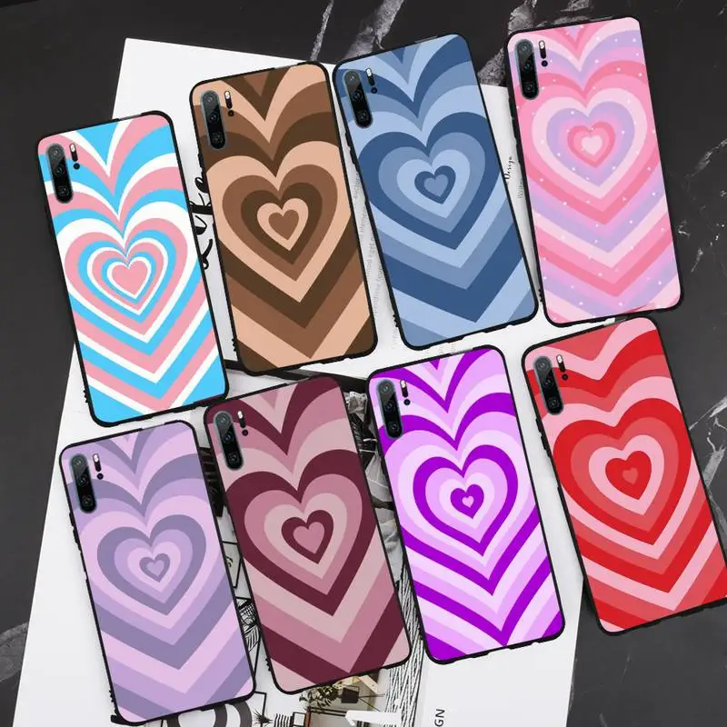 

Love Heart Fashion Phone Case For Huawei P20 P30 P40 lite Pro P Smart 2019 Mate 10 20 Lite Pro Nova 5t Latte Love Coffee Heart