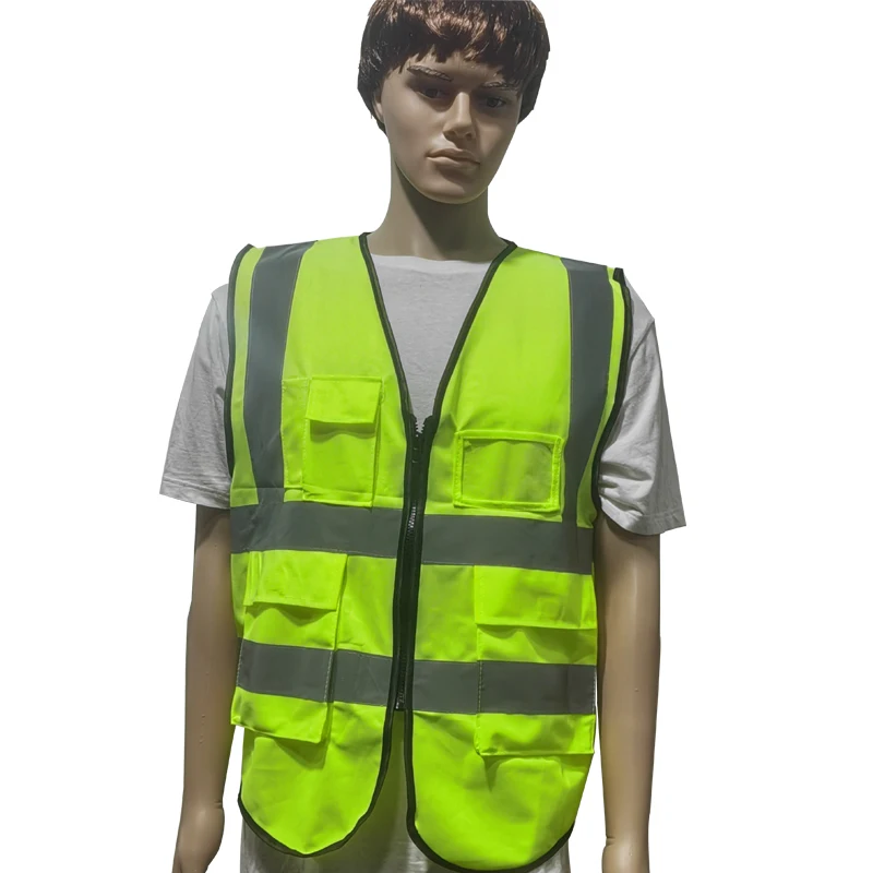 

Unisex High Visibility Reflective Safety Vest Adjustable Traffic Warning Waistcoat Outdoor Night Working Safety Clothing