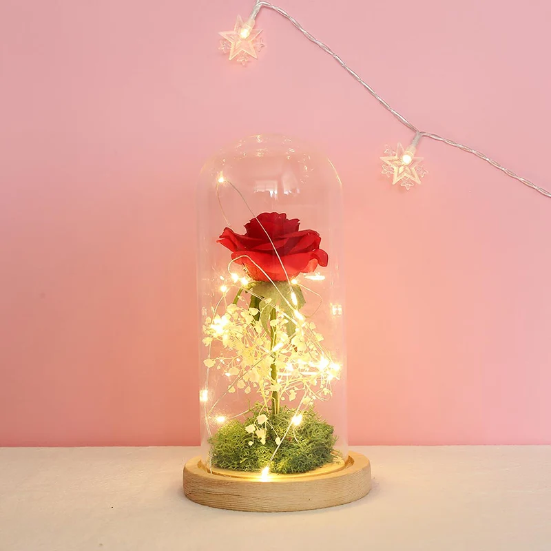 

Romantic LED Flower Night Motion Lamp Valentine's Rose Light Wedding Day Gift