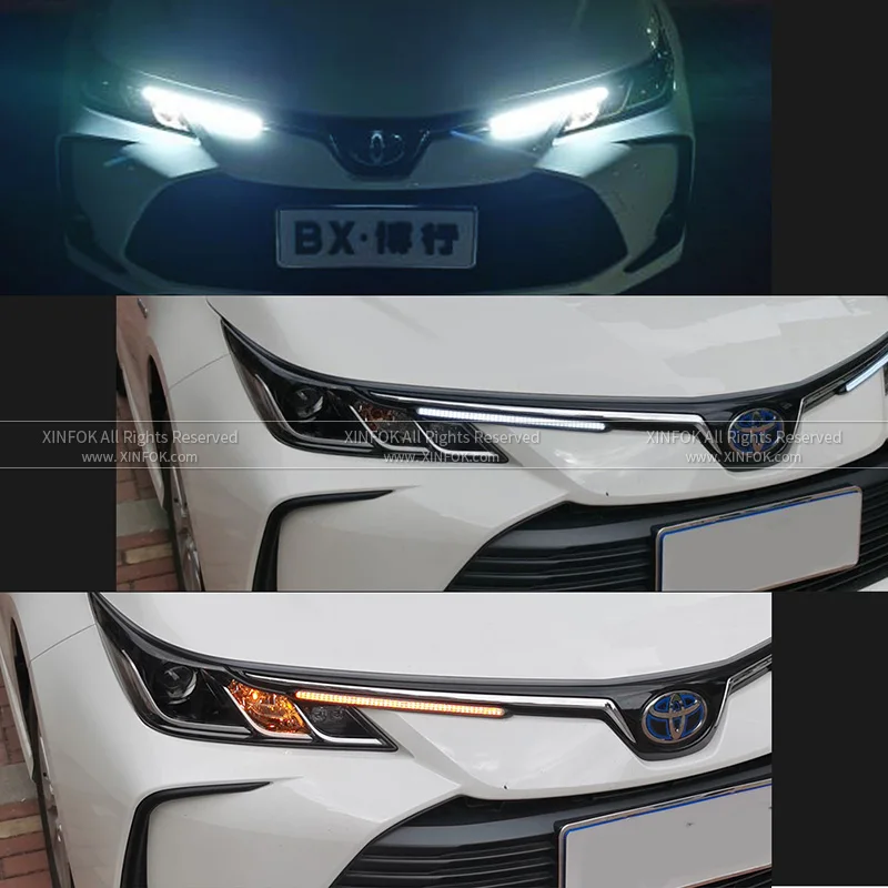 2 шт. автомобиля DRL светодиодный Водонепроницаемый Габаритные огни DC 12V Белый