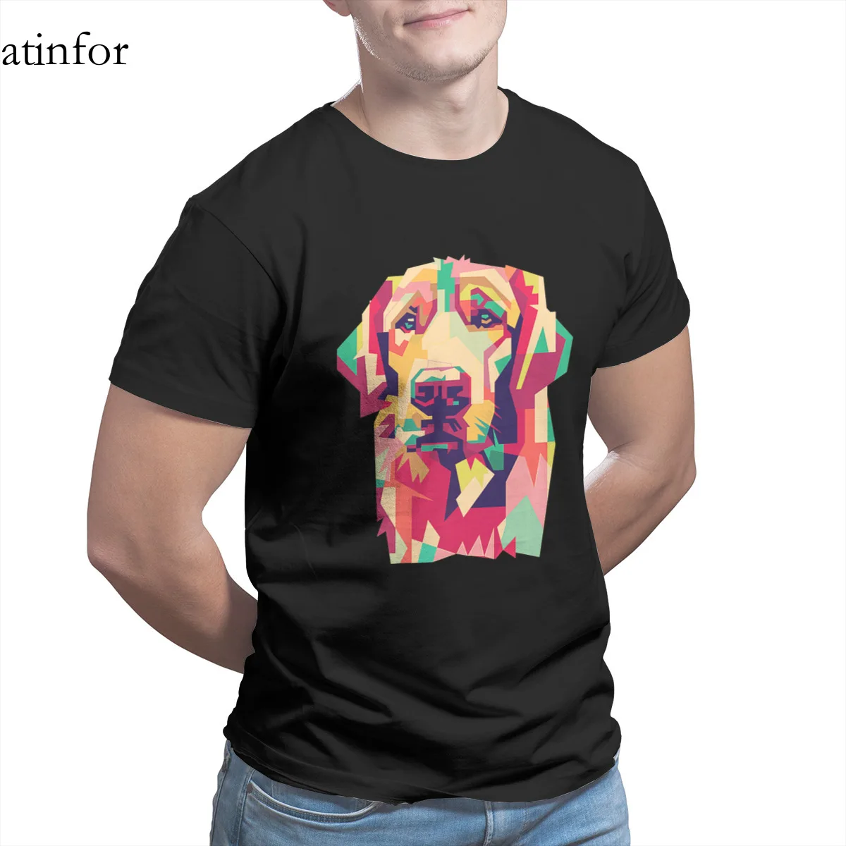

Retro Cute Golden Retriever Labrador Lab T-Shirt Games Anime Oversized Cosplay Retro Tees 16184