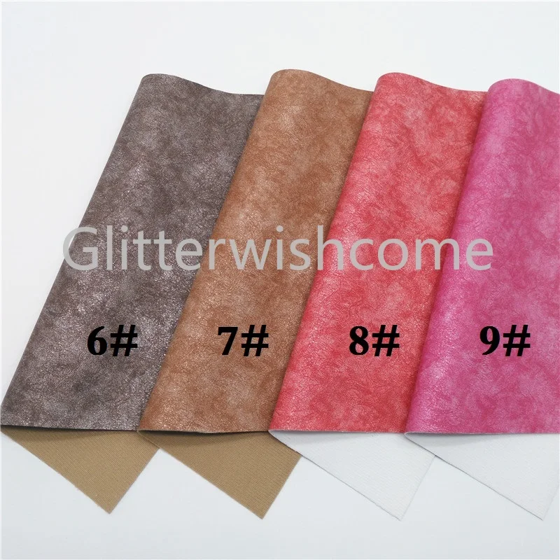 Glitterwishcome 21X29 см A4 размер винил для бантов блестящая искусственная ткань, синтетическая кожа искусственная кожа листы для бантов, GM543A