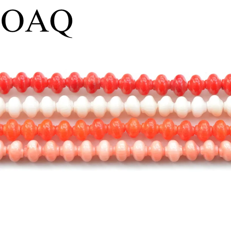 

6x7mm Coral Beads lantern Natural Stone Fashion Jewelry Beads For Jewelry Making Diy Bracelet Necklace Spacer Beads