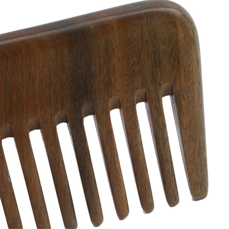 

Wood Thickened Curved Pocket Hair Comb Massage Anti-Static Fine-Tooth Salon Styling Tool Hairdressing Barbers Brush 1Pc