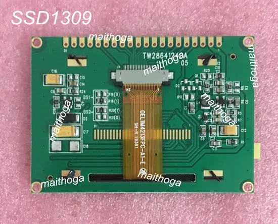 2 4-дюймовый 20-контактный SPI синий/желтый/зеленый/белый OLED модуль SSD1305 SSD1309 Привод IC