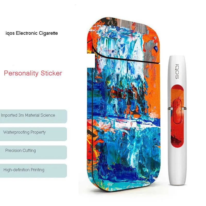 Волшебная Акула тигр череп стикер в стиле панк стерео пленка для IQOS 2 4 p Plus печать