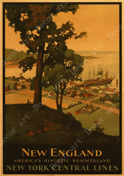 Путешествие в Шотландия Англия холст живопись винтажные настенные картины крафт