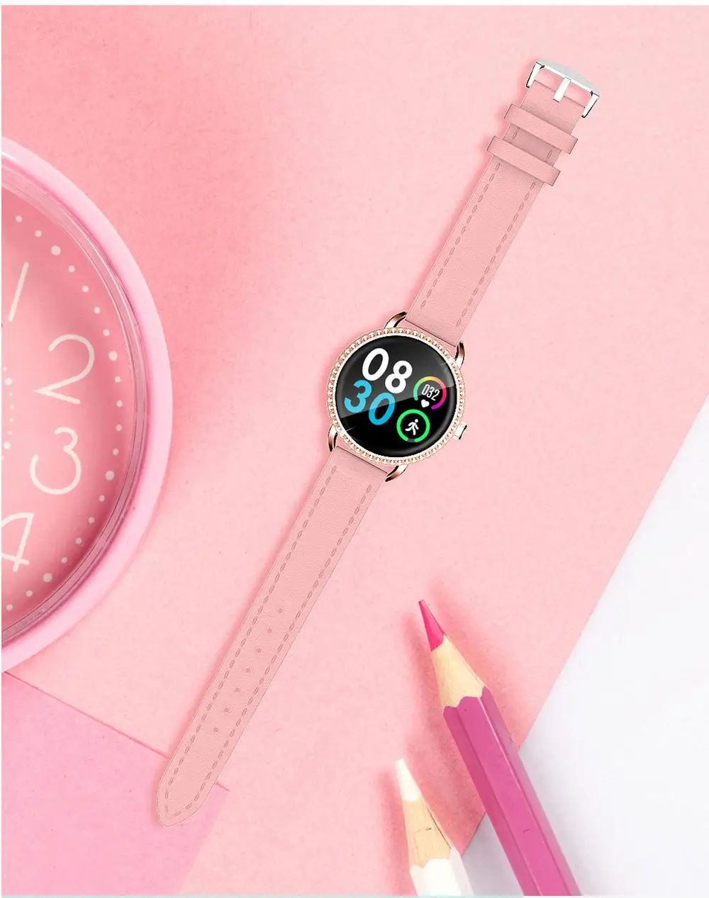H7 женские Смарт-часы IP67 Водонепроницаемый мониторинг сердечного ритма Bluetooth Smartwatch для Android IOS фитнес-браслет PK H1 H2