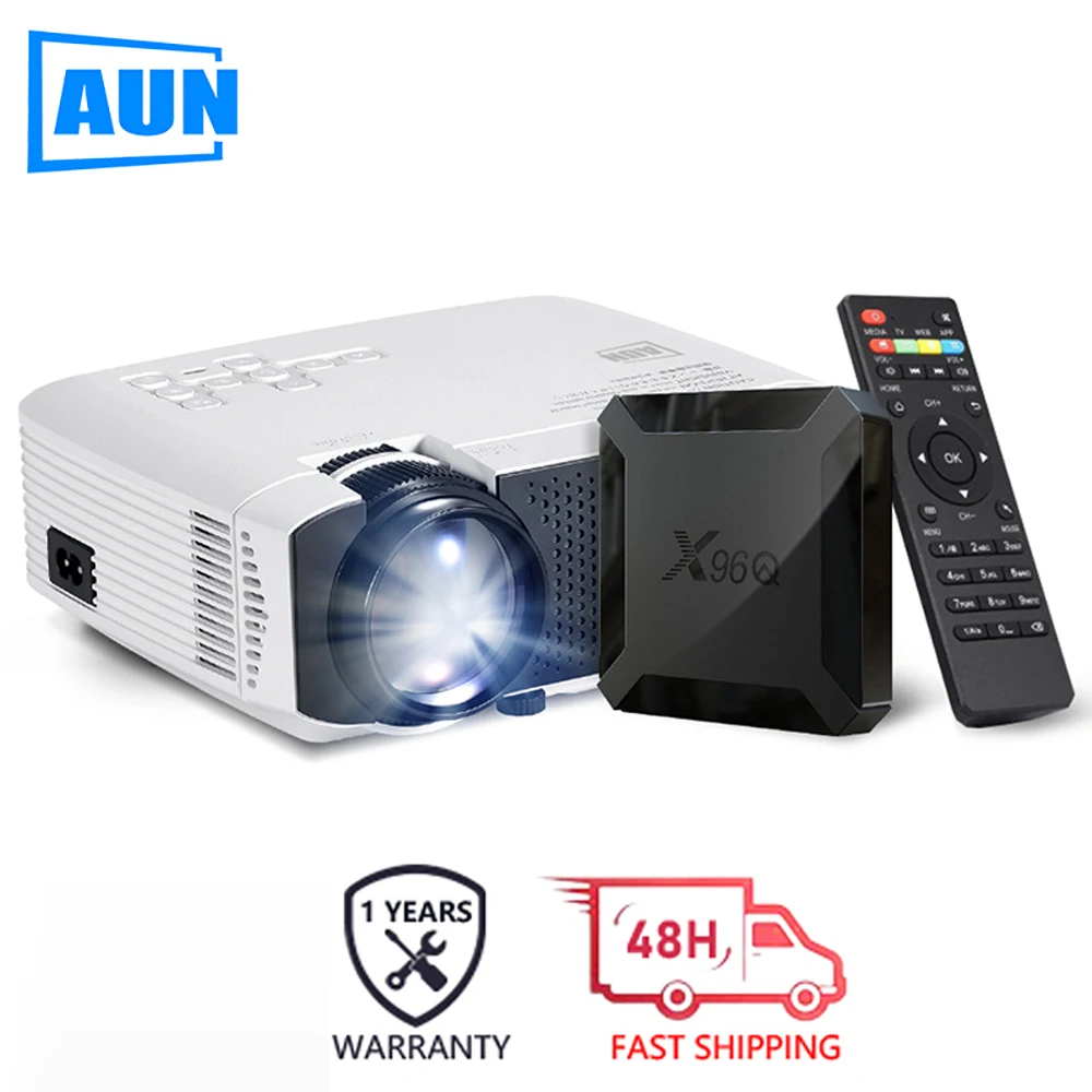 

Мини-проектор AUN D50 X96Q, Wi-Fi, Android, 4K