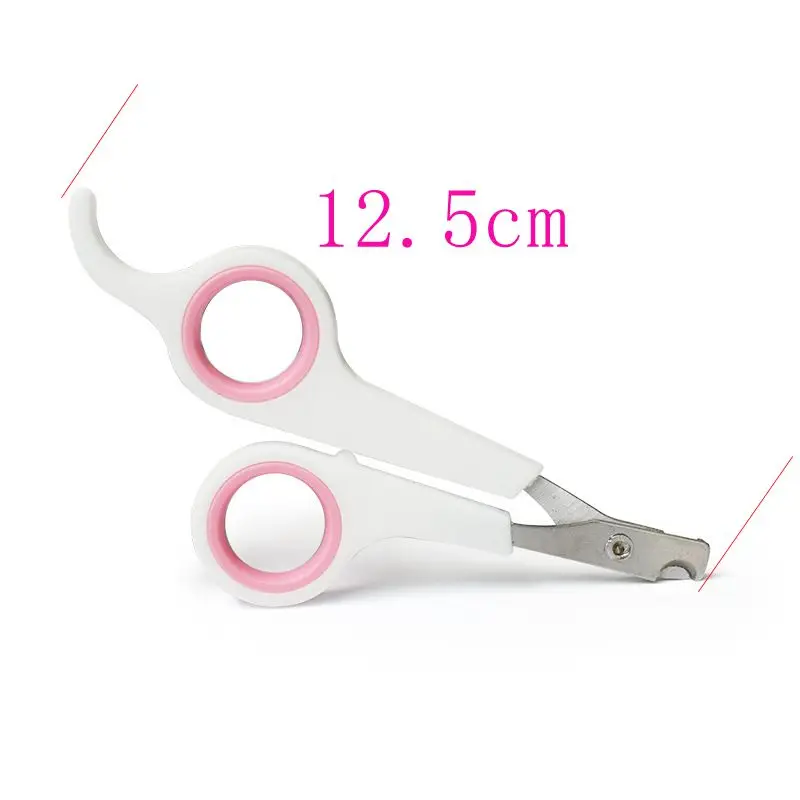 12.5 cm Три цвета, эксклюзивная упаковка, триммер для ногтей для собак, собак, кошек, птиц, коготь, стальной набор для стрижки ногтей, машинка для стрижки ногтей для домашних животных - Цвет: 12.5 cm
