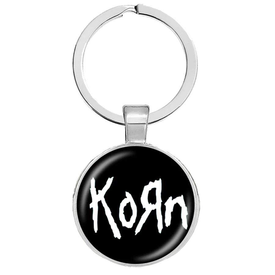 Новые Korn брелки ручной работы круглые тяжелые металлические рок группы для