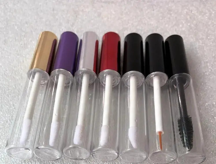 

Wholesale 5ml Lip Gloss Tube With Black/purple/gold/silver Lid Empty Makeup Lip Oil Container Chapstick Lip Balm Tube Wholesale