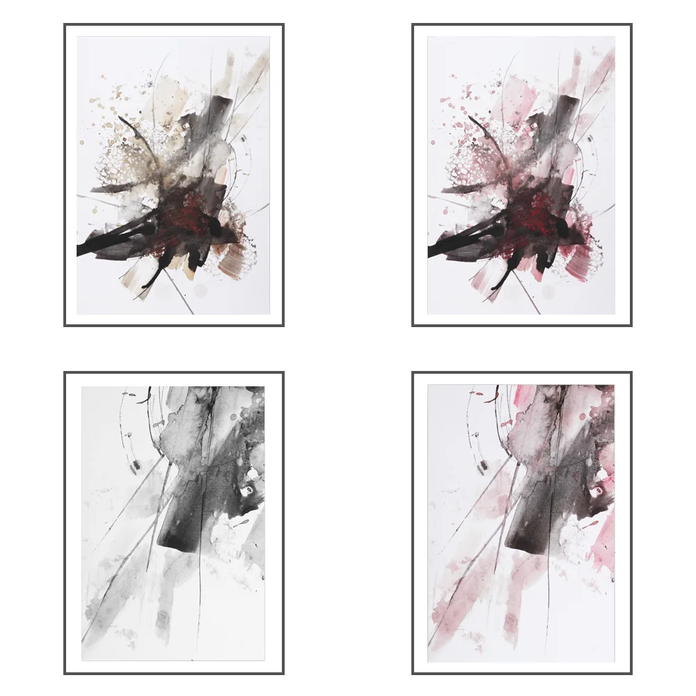 Скандинавские минималистичные разноцветные абстрактные картины на холсте