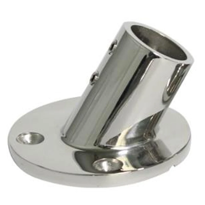

Marine Stainless Steel 60 Degree 22mm 7/8 Inch Tube Round Base Hand Rail Railing Fitting Rowing Yachts Accessories