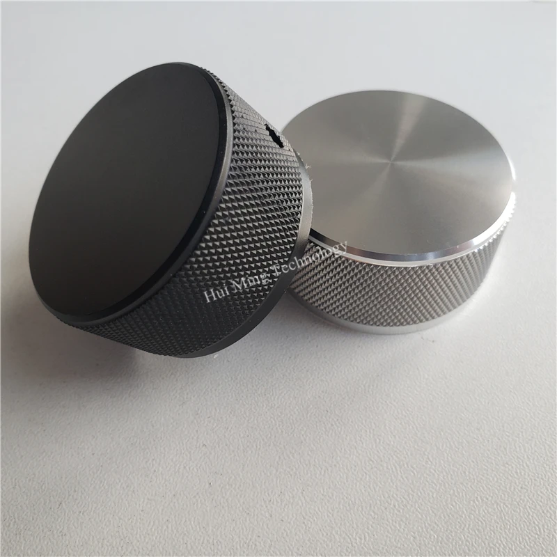 Высококачественная алюминиевая ручка твердая потенциометра 44*22*6 мм рифленая