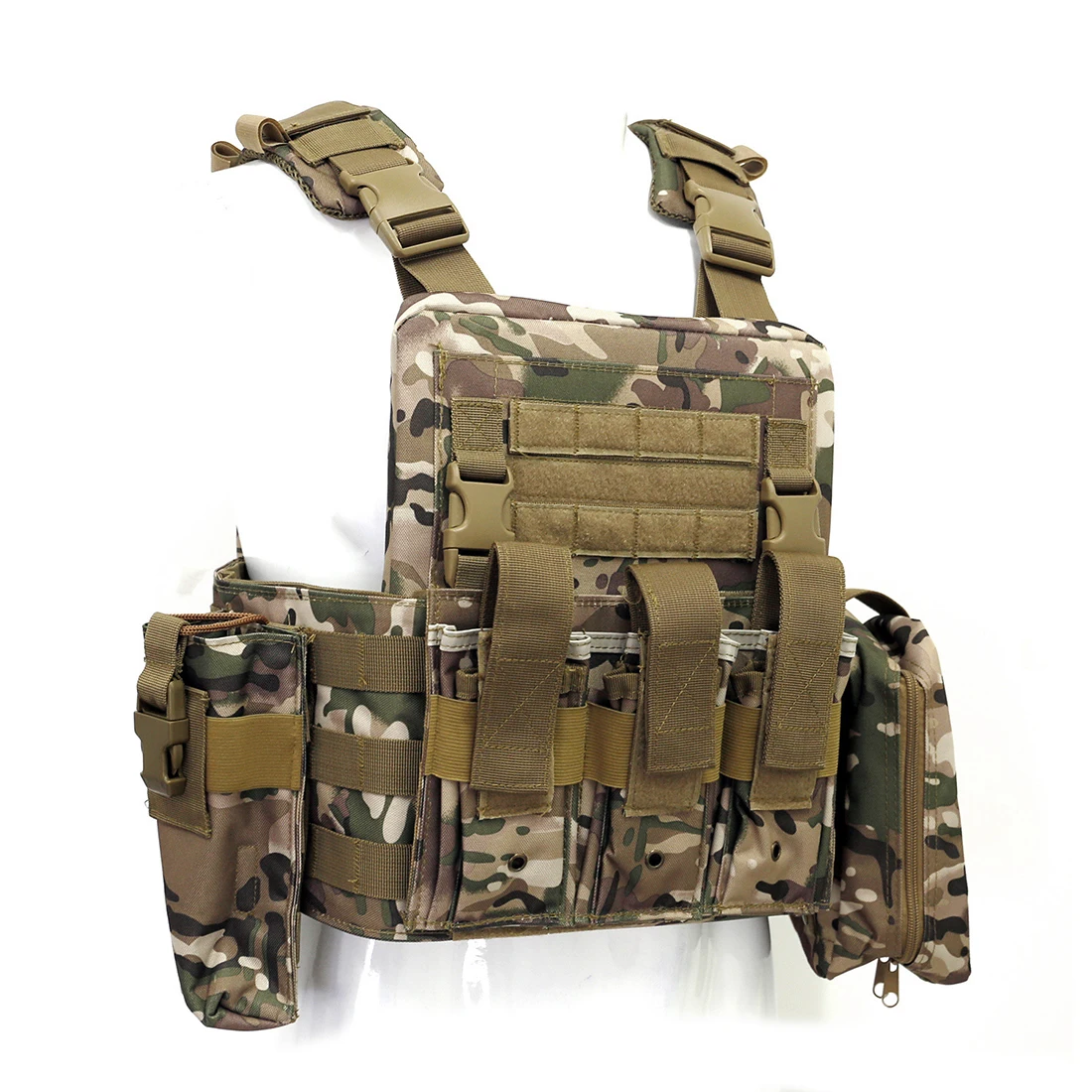 

MODIKER 600D oxford Adjustable Molle Waistcoat Tactical Military Vest Combat Assault Vest - CP Police Black