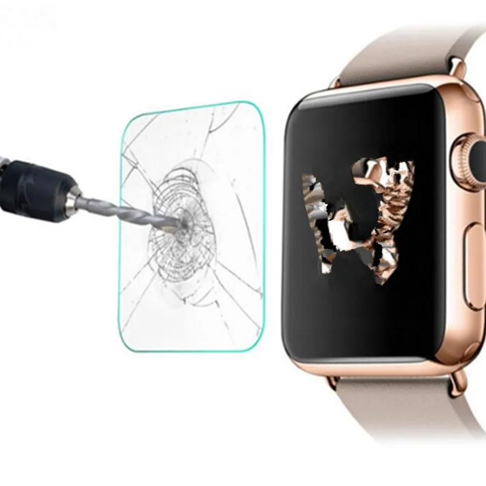 2 шт 2.5D 9H закаленное стекло для Apple Watch Series 1 2 3 4 38 мм 42 мм 40 мм 44 мм Защитная пленка для iwatch