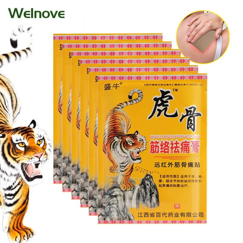 

8pcs Tiger Blam Analgesic Patches For Neck Back Cervical Knee Joints Muscle Pain Relief Sticker Chinese Herbal Arthritis Plaster