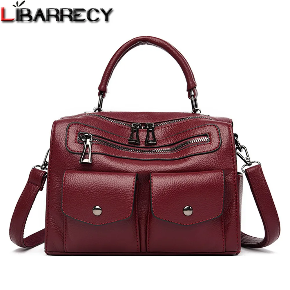 

2021 New Multi-function Ladies Shoulder Bag High Quality PU Leather Women Messenger Bags Multi-pocket Design Women's Handbag Sac