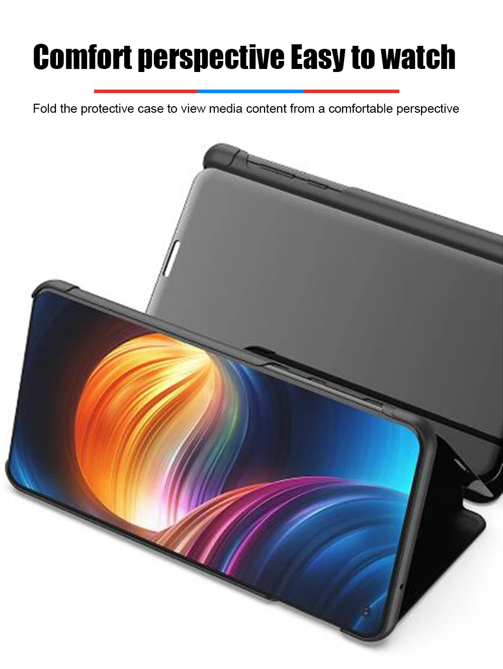 Роскошный зеркальный чехол для телефона huawei P20 P30 mate 20 Lite Pro 20X P умный флип-чехол