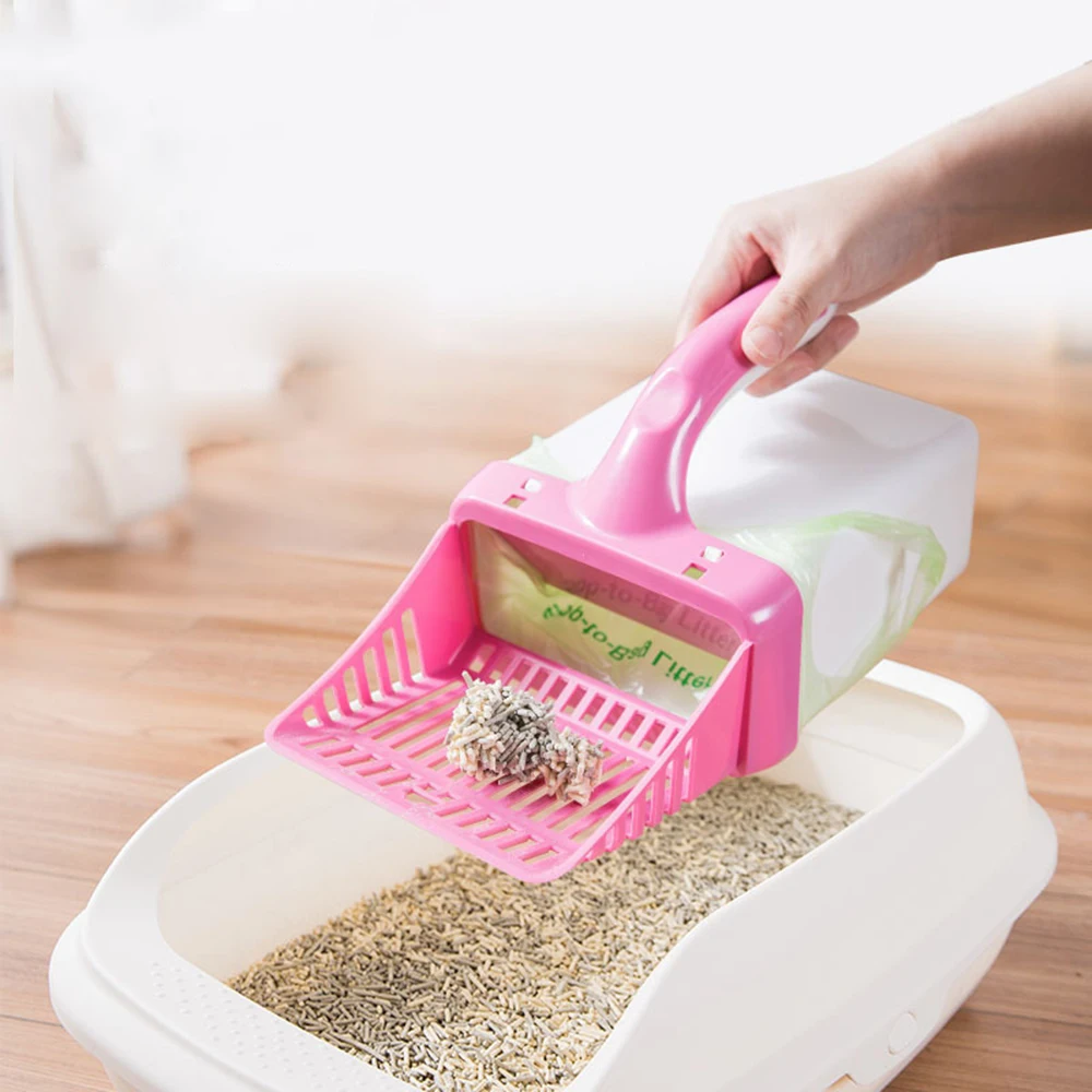 Лопата для кошачьего туалета процессор сбора фекальных отходов с ведром