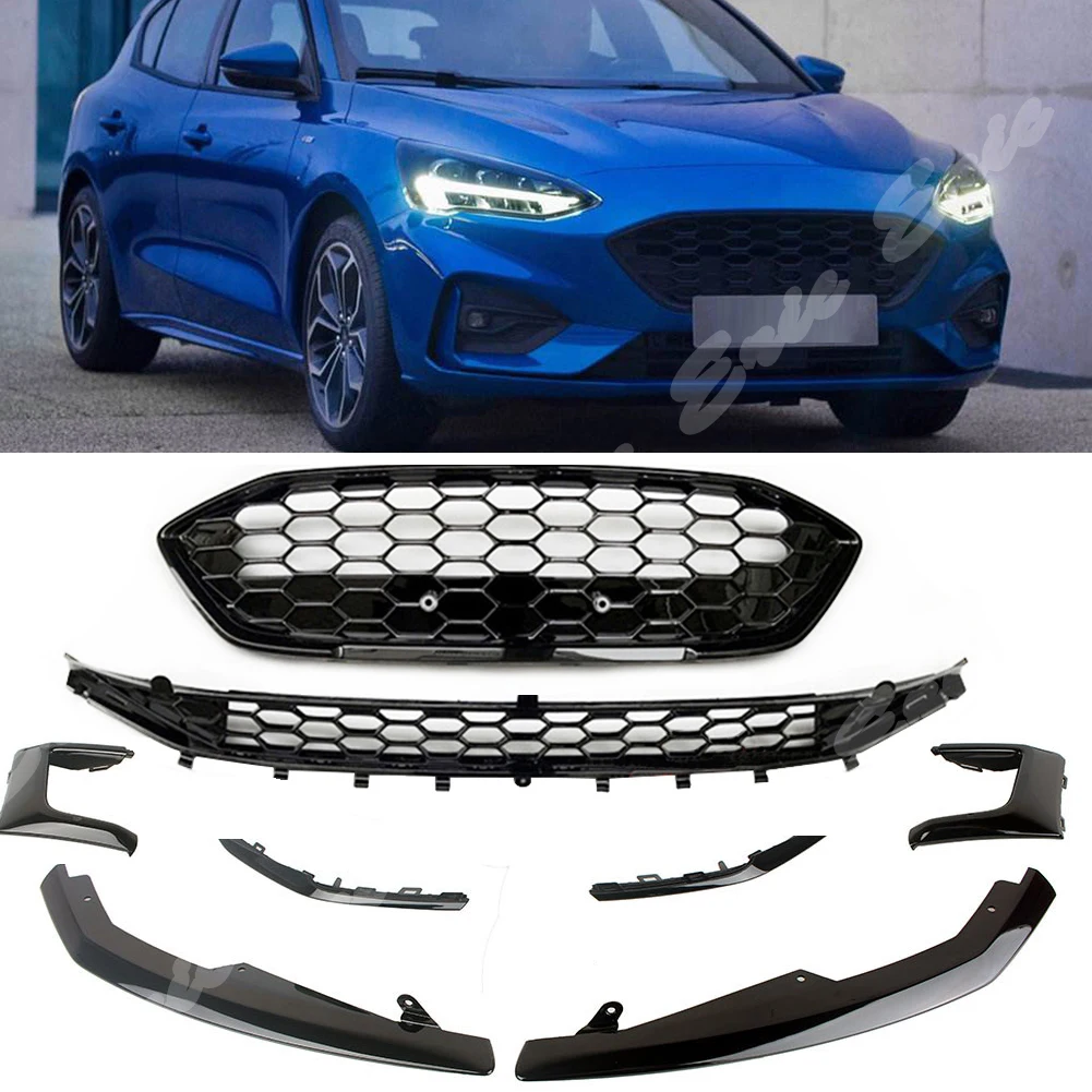 Отделка переднего бампера крышка гриля Верхняя Нижняя решетка подходит для Ford