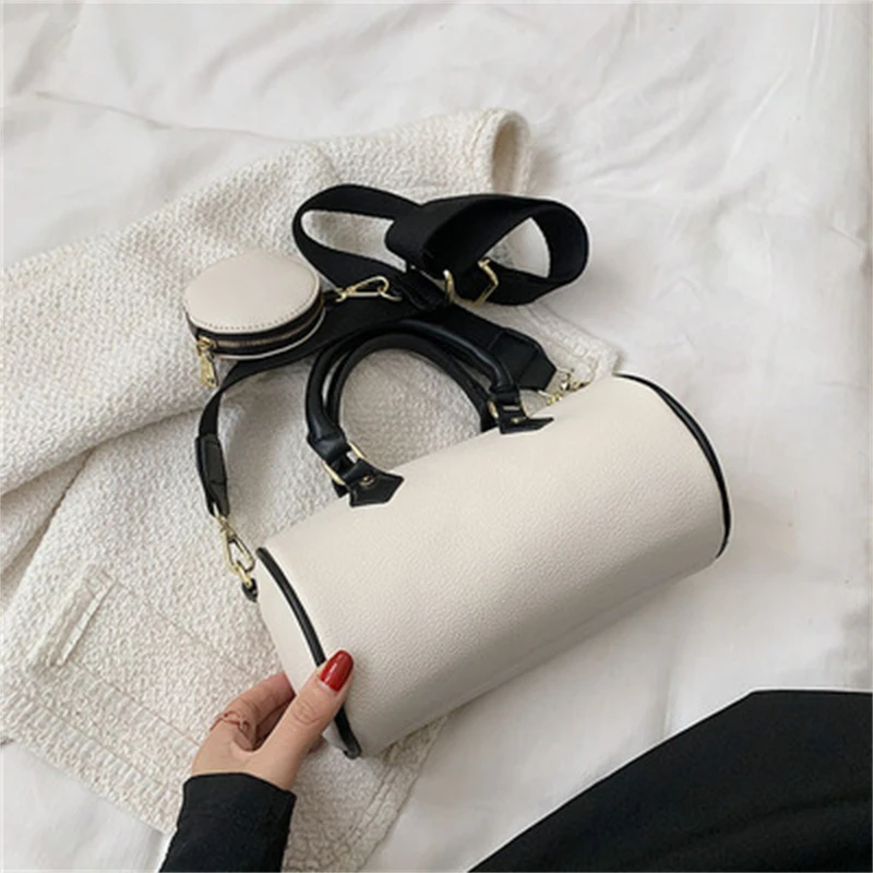 

Однотонные сумки через плечо для женщин, роскошные дизайнерские кошельки и сумочки, новинка 2021, модная сумка-мессенджер на одно плечо с моно...