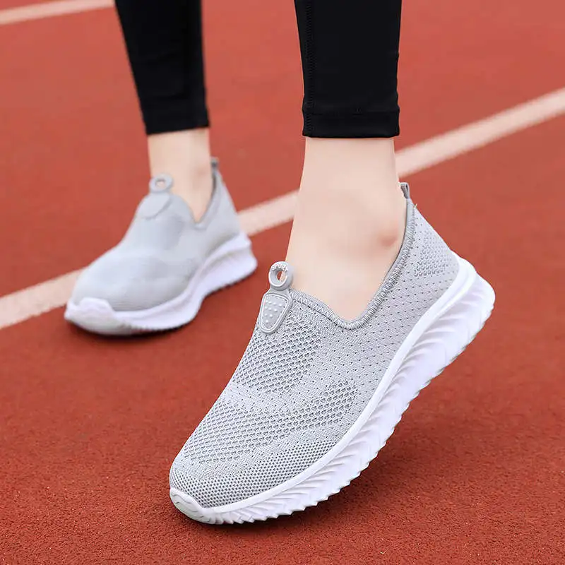 

Sport Sneakers Woman Low Top Outdoor Womens Sports Plus Size Sport Shoes Ladies Slip on Slip Resistant Women's Running Shoes 33D