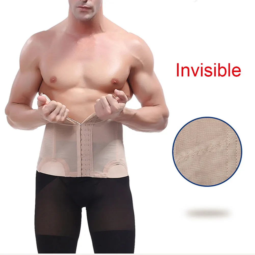 Хороший Здоровый мужской корсет для тренировки талии потери веса утягивающий
