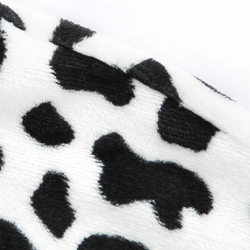 HEYounGIRL Cow Print Black White Crop Sweatshirt Women Casual Long Sleeve Pullover Hoodie Zipper Drawstring Autumn Winter Street