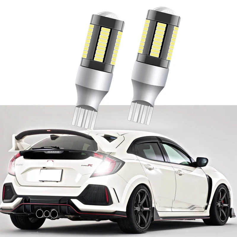 2 шт., Сверхъяркие задние фонари T15 W16W 51SMD для Honda New Civic Sedan/Люк (FC FK) 2016