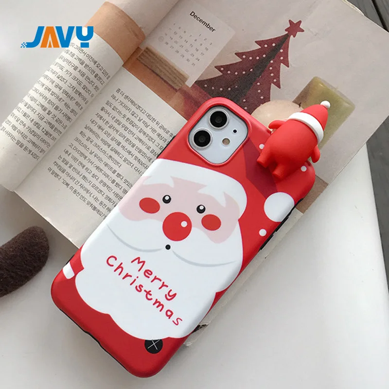 Рождественский чехол с рисунком оленя для IPhone 11 12 Pro Max Mini XR X XS SE 2020 силиконовый