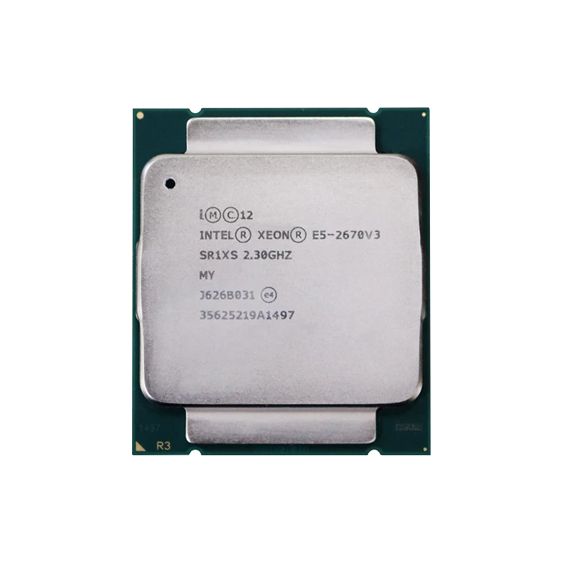 Intel Ксеон E5 2670 V3 процессор SR1XS 2,3 ГГц 12 жильная 30 Мб разъем LGA 2011-3 Процессор E5 2670V3