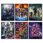 Алмазная живопись 5D сделай сам, картина из фильма Marvel Война бесконечности, мстители, вышивка стразами, настенные картины для декора детской комнаты