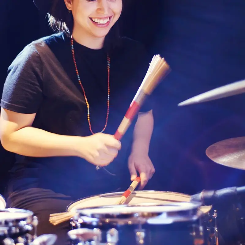 1 пара барабанных щеток выдвижные щетки из проволоки барабанные палочки щетка +