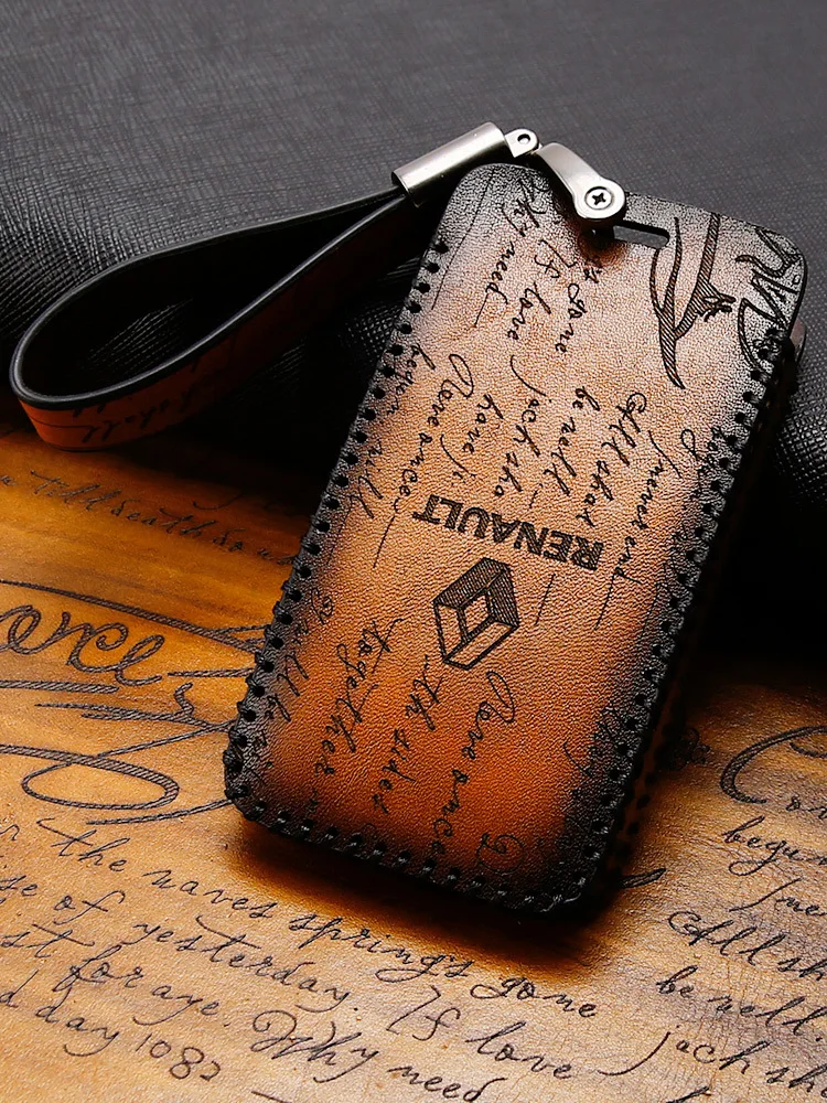 Кожаный чехол для ключей автомобильные аксессуары Renault Clio Fluence Megane Лагуна