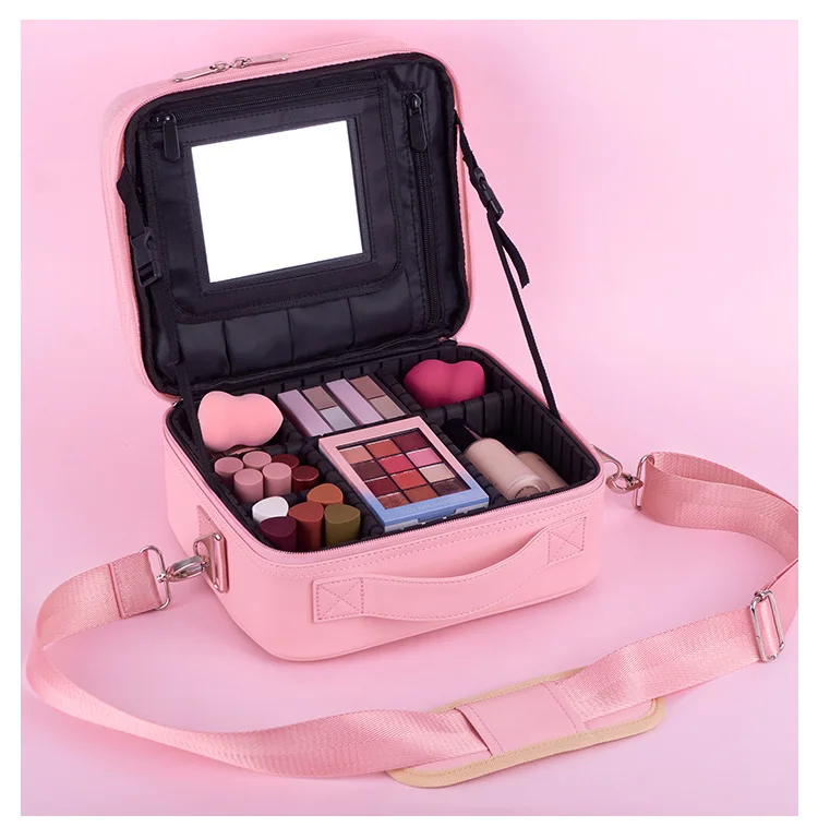 

Hot Sale New Women Travel Cosmetic Bag PU Multifunction Makeup Bags Waterproof Portable Toiletries Organizer Make up Cases