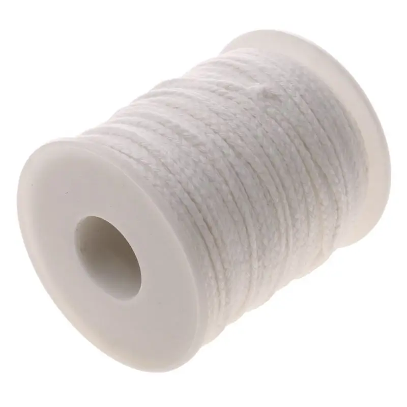 Фитиль свечи плоский фитиль Круглый лампы катушка-61 м для производства свечей |