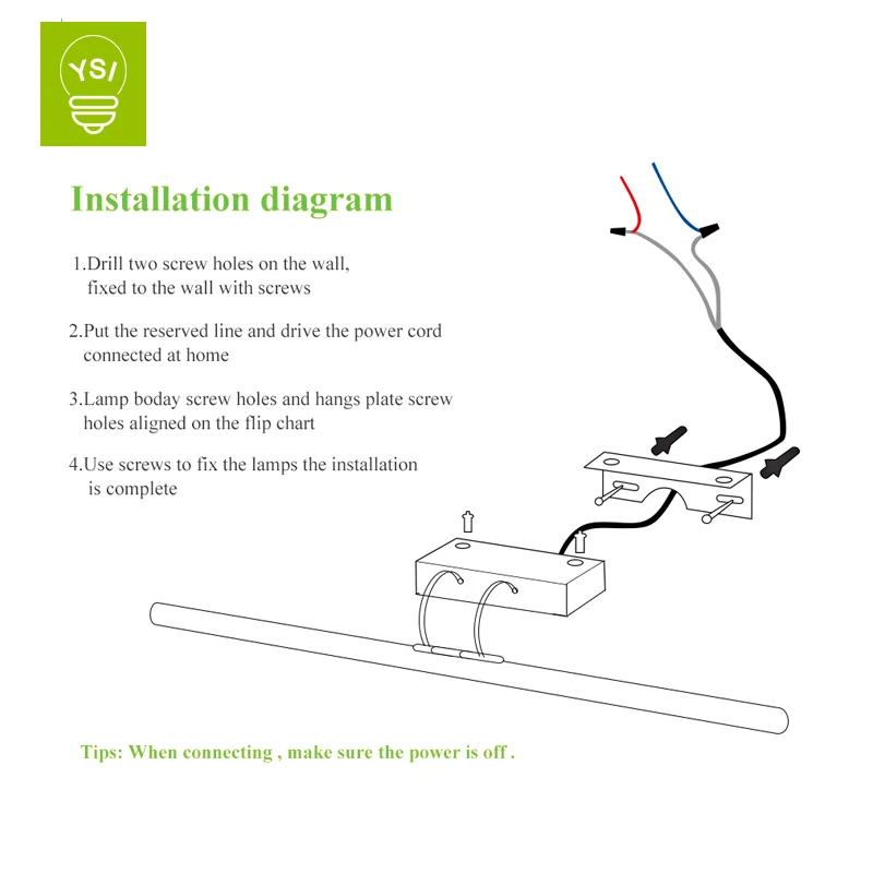 Водонепроницаемый светодиодный зеркальный светильник современная настенная