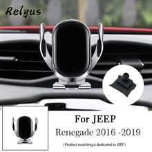 Car Wireless Charger Car Mobile Phone Holder Mounts Gps Stand Bracket For Jeep Renegade 2016 2017 2018 2019 Auto Accessories