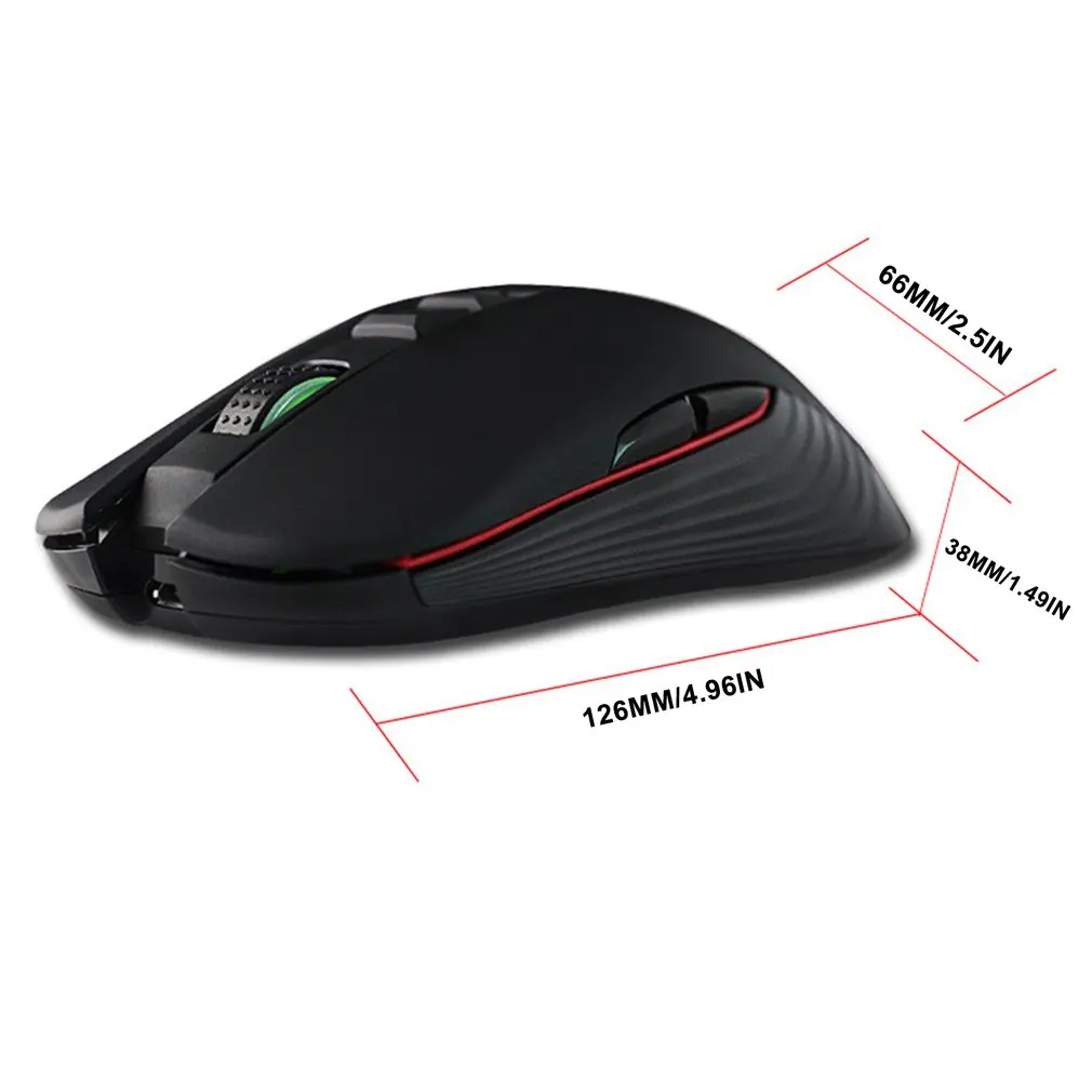 

Colorful RGB Lightweight USB Wireless Mouse Ergonomic Design 2.4G Gaming Mouse For Computer PC Laptop Gamer