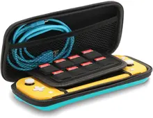 Travel Carrying Case Portable for Nintendo Switch Lite with 8 Game Card Slots Storage Hard Shell for Switch Games&Accessories