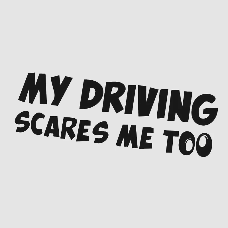 

18*6 см предупреждающие наклейки на заднюю панель автомобиля MY DRIVING SCARES ME TOO KK, виниловые автомобильные аксессуары