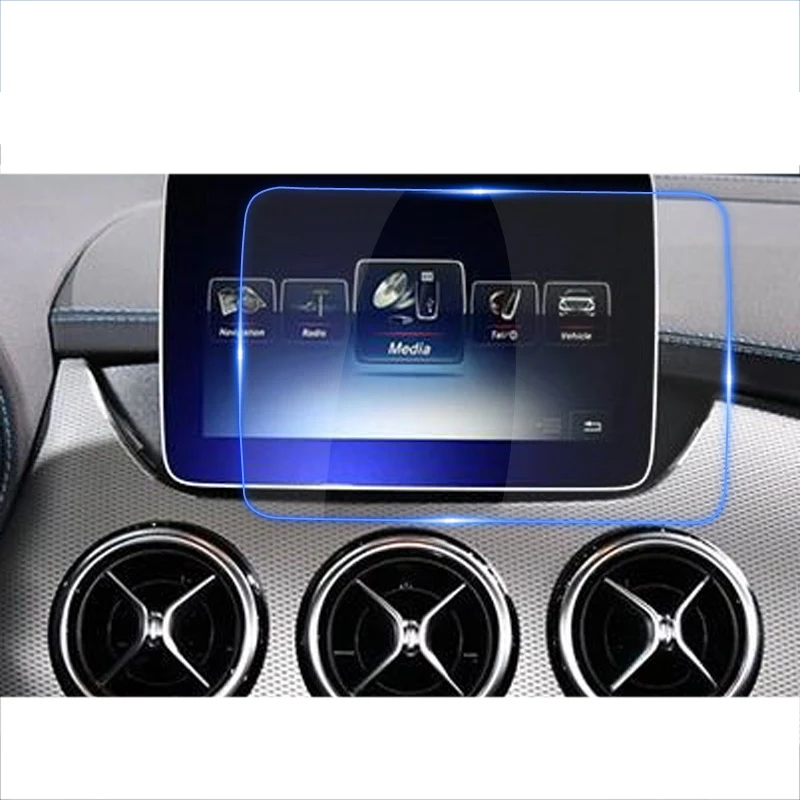 

lsrtw2017 car navigation protective toughened film for mercedes benz b180 b200 b260 2012 2013 2014 2015 2016 2017 2018 w246
